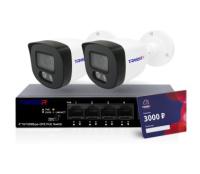 Комплект облачного видеонаблюдения 2 камеры TR-Lite L2B5 + коммутатор TR-NS1106-60-4POE + Cloud 3000