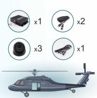 Комплект видеонаблюдения для вертолета