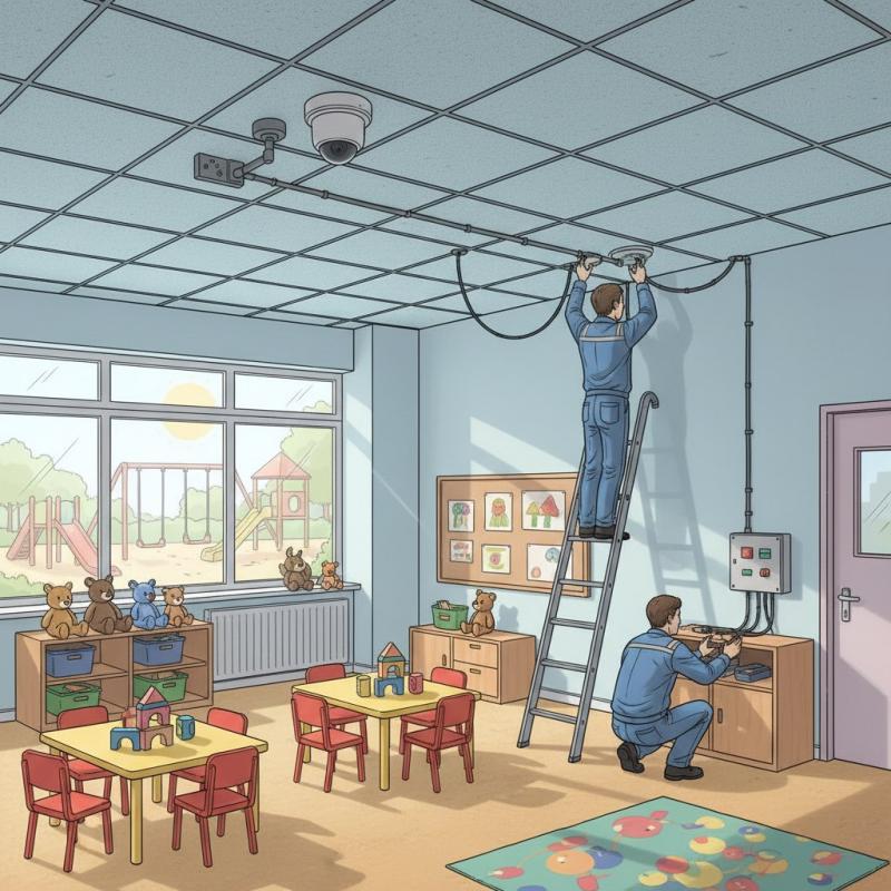 Установить видеонаблюдение в детском саду заказать в Алапаевске, цена, интернет магазин cameralook