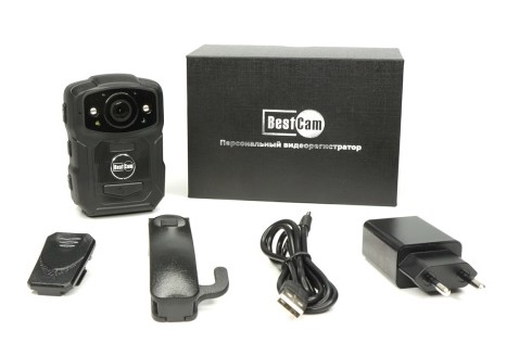 Видеорегистратор нагрудный BestCam B02 (Глонасс/GPS, Wi-Fi) 32Гб