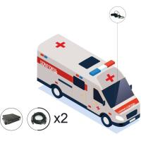 IPTRONIC Комплект видеонаблюдения для автомобилей скорой помощи под ПП №969 (онлайн SD)