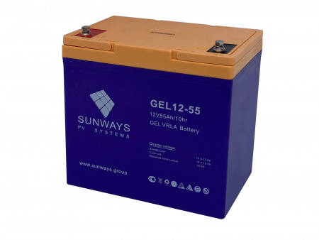 Аккумуляторная батарея SUNWAYS GEL 12-55