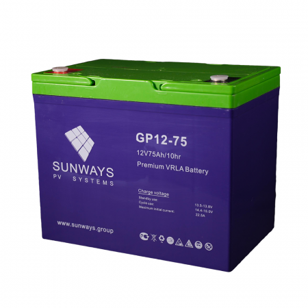 Аккумуляторная батарея SUNWAYS GP 12-75