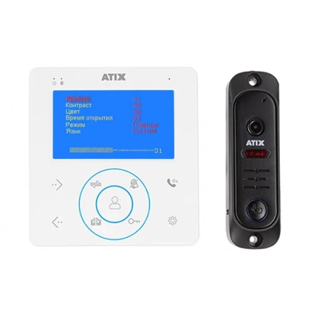 Комплект СVBS домофонии ATIX AT-I-K410C/T White