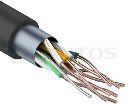 Кабель FTP 4PR 24AWG (Cu) CAT5E LDPE Outdoor 305м Tantos